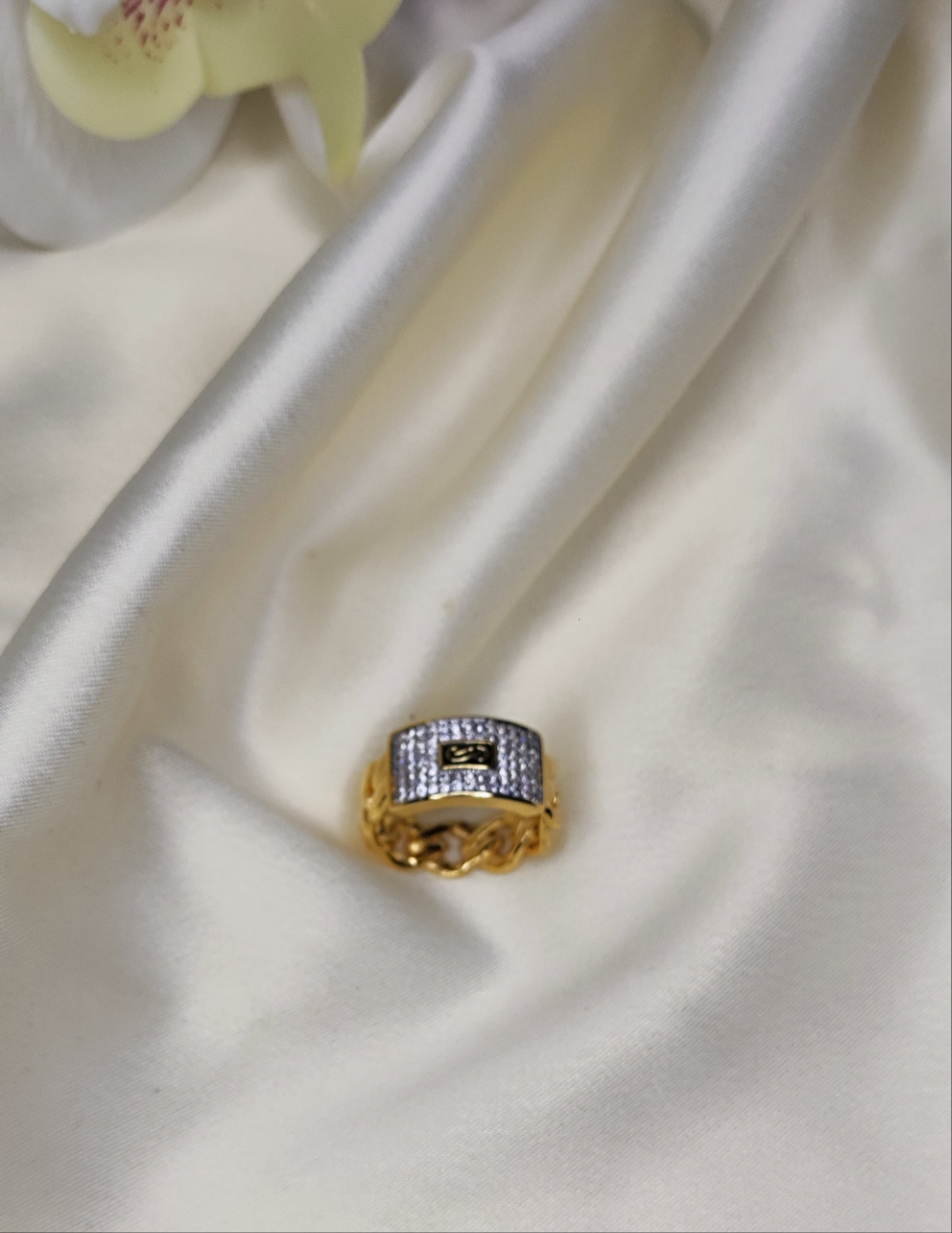 Bague monaco en acier inoxydable