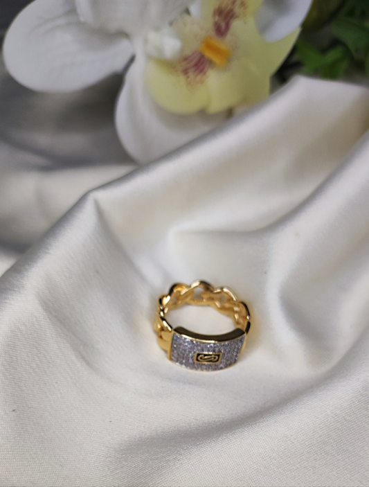 Bague monaco en acier inoxydable