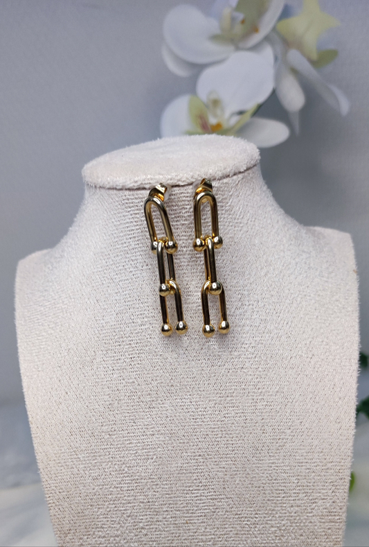 Boucles d'oreilles tiffany sans pierre en acien inoxydable
