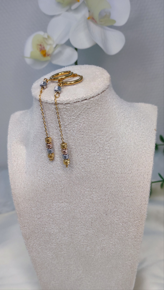 Boucles d'oreilles en acier inoxydable