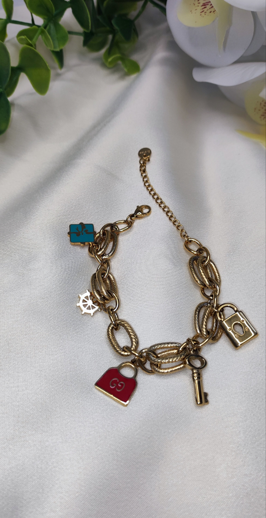 Bracelet bibelot en acier inoxydable