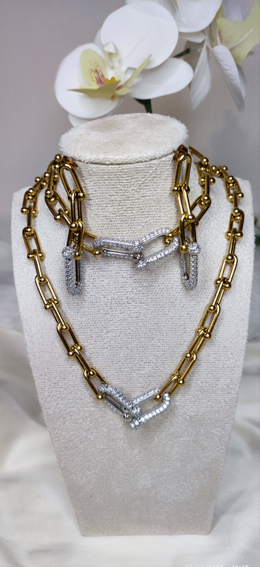 Ensemble tiffany en acier inoxydable