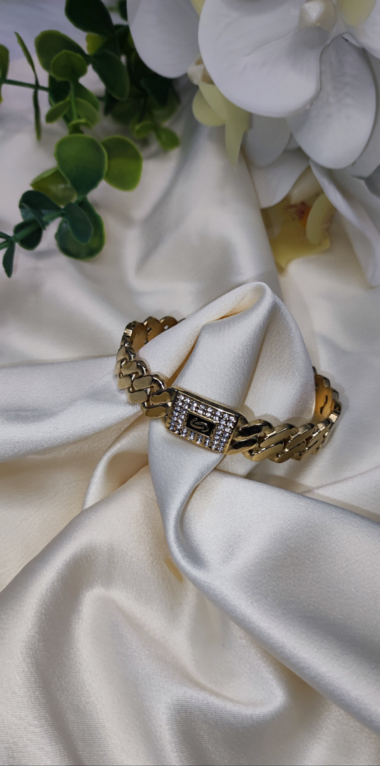 Bracelet monaco en acier inoxydable