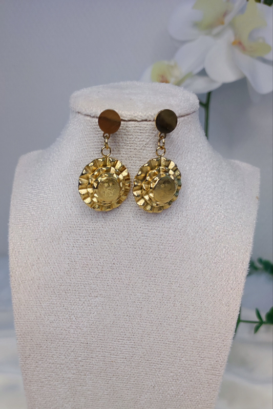 Boucles d'oreilles coq en acier inoxydable
