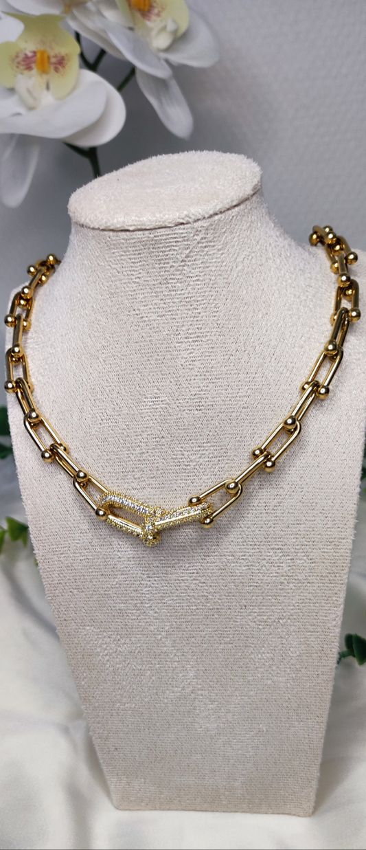 Collier tiffany en acier inoxydable