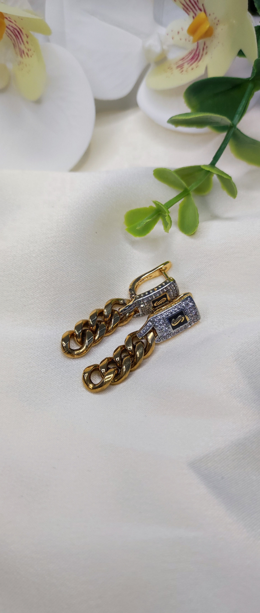 Boucles d'oreilles monaco en acier inoxydable